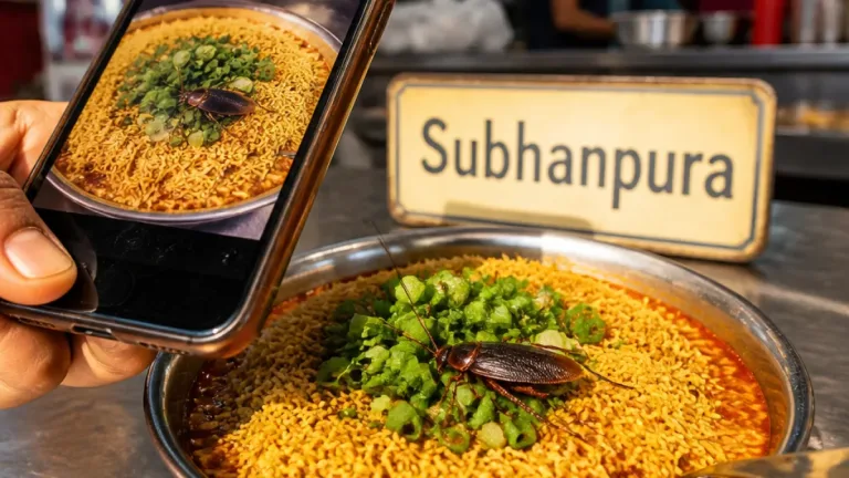 Vadodara: Live cockroach found in onions served at Subhanpura Mahakali Sev Usal, calls for civic probe