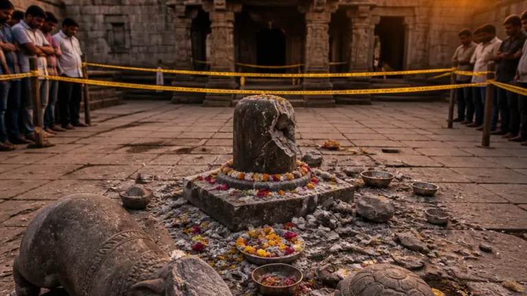 Vandalism at historic Siddhagundha temple in Belagavi sparks local alarm ahead of Shravana