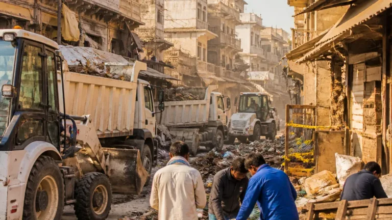 Varanasi: VDA conducts demolition drive in Dal Mandi, raising questions over urban management