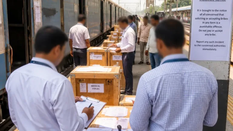 Vigilance action in Agra after probe finds alleged ₹42 lakh GST evasion in railway parcel ops
