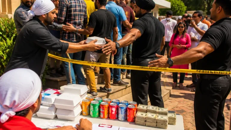 Viral 'paison ka langar' in Sector 8 draws crowds, bouncers; organisers' cash source questioned