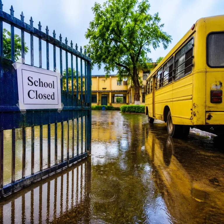 IMD issues heavy-rain alerts across several states; parents urged to check school orders