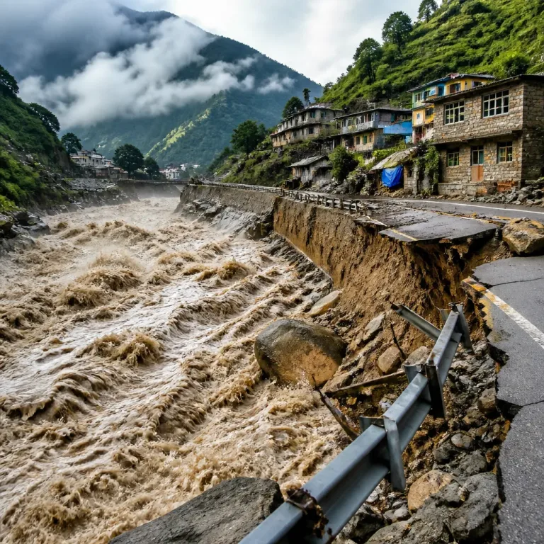 IMD warns widespread heavy monsoon rain across India; flash‑flood risk in Himalayan districts