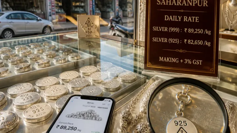 What Saharanpur buyers should know about silver rates, purity and buying options