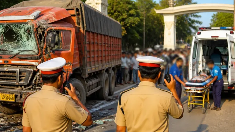 Youth critically injured by 14‑wheeler in Agartala’s Motorstand area; calls for stricter traffic controls