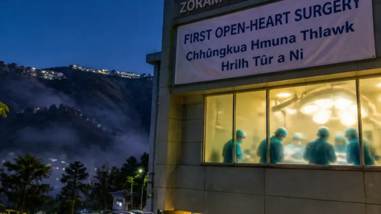 Zoram Medical College performs Mizoram's first open‑heart surgery, a six‑and‑a‑half hour CABG