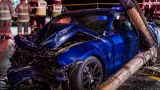 Choque mortal en Ciudad Acuña: joven pierde la vida al estrellar su Mustang contra un poste