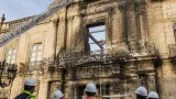 INAH inicia peritaje del Palacio Legislativo tras incendios y detonaciones en el Centro Histórico