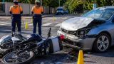 Motopatrullero herido tras embestida en Coatzacoalcos, Veracruz; fue trasladado al IMSS