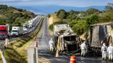 Tepic: choque e incendio en la autopista 15D deja más de 12 horas de bloqueo y largas filas