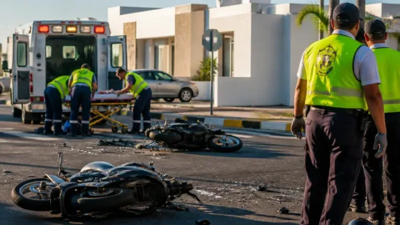 Accidente entre motocicletas en Xalisco deja a un menor hospitalizado y a otro detenido