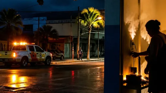 Apagones recurrentes afectan hogares y semáforos en Ciudad del Carmen; Protección Civil pide precaución