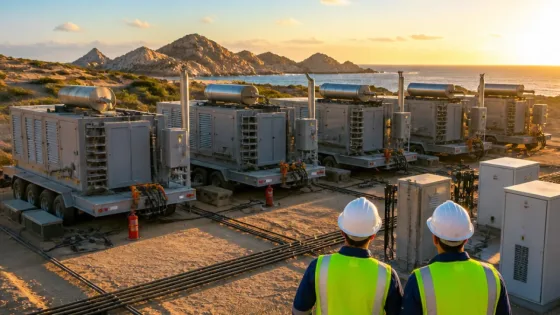 CFE incorpora 128 MW con unidades móviles para reforzar la red en Los Cabos