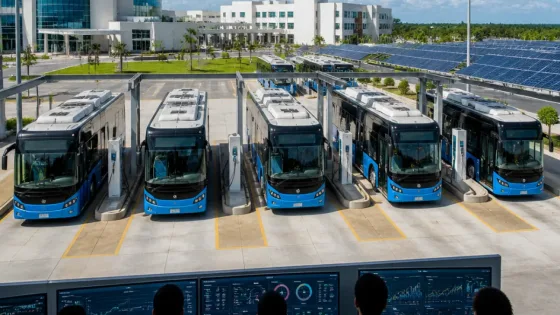 Chetumal alista electroterminal y cinco autobuses eléctricos Taruk para primera ruta