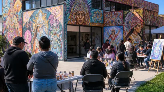 Chimalhuacán suma 27 murales al módulo cultural In Xóchitl in Cuicatl en Barrio Vidrieros