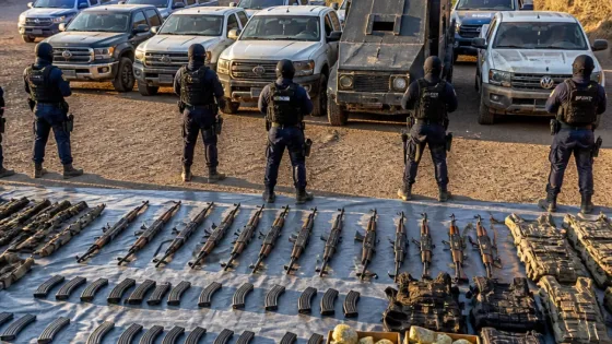 Detienen en la sierra sinaloense a nueve presuntos de la facción del 'Mayito Flaco' con arsenal pesado