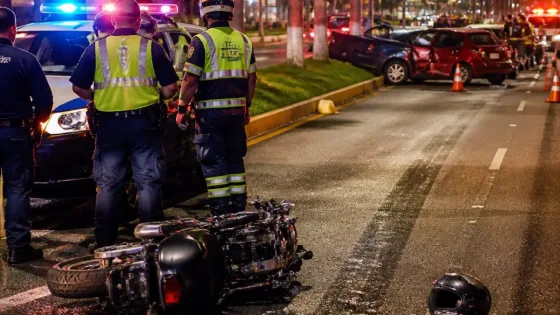 Dos choques en Orizaba dejan un motociclista herido y carambola de cuatro vehículos