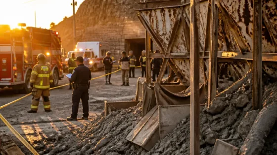 Dos trabajadores mueren en derrumbe dentro de mina en Pachuca