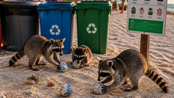 En Cozumel, mapaches pigmeos transforman basura en ‘juguetes’ y exigen atender el manejo de residuos