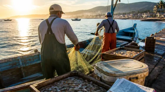 Levantan veda de camarón en Nayarit; gobierno prevé reactivar la pesca local