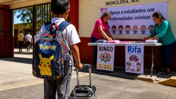 Monclova: niña de 8 años regresa a la primaria mientras enfrenta fibrosis quística