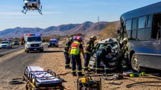 Mujer grave tras choque en la 45 Sur; fue trasladada en helicóptero de la Policía Municipal