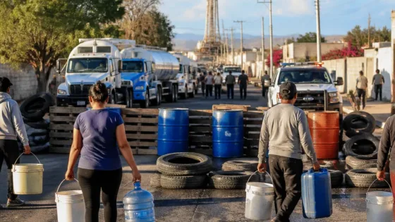Nezahualcóyotl: vecinos bloquean avenida por dos meses sin suministro de agua