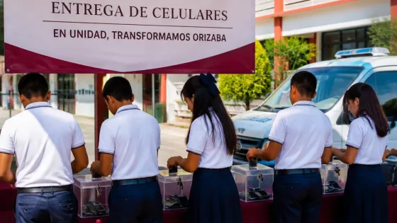 Orizaba impulsa primera secundaria libre de celulares; proyecto se aplicó en Quetzalcóatl