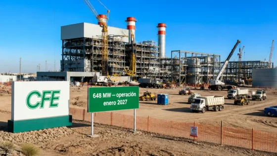 Planta de ciclo combinado de la CFE en San Luis Rio Colorado iniciará operaciones en enero de 2027