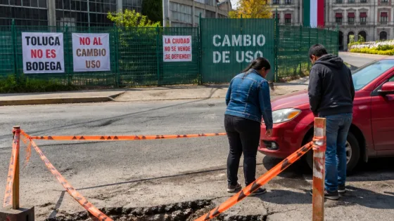 Toluca: críticas por baches y proyectos inmobiliarios mientras el alcalde se registra en Morena