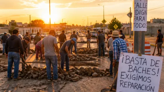 Vecinos de Tizayuca exigen rehabilitación integral de la avenida Las Partidas tras protestas y bacheo