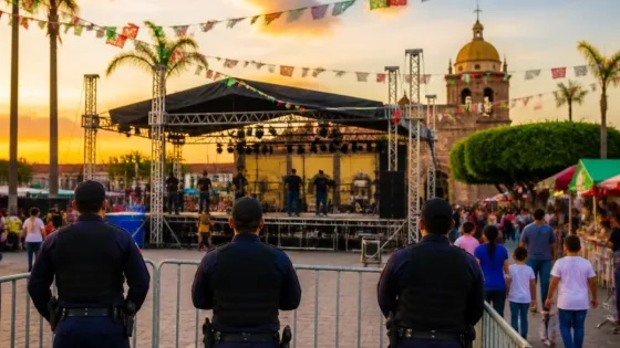 Xalisco alista la plaza principal para el Grito: verbena, vigilancia y acceso peatonal