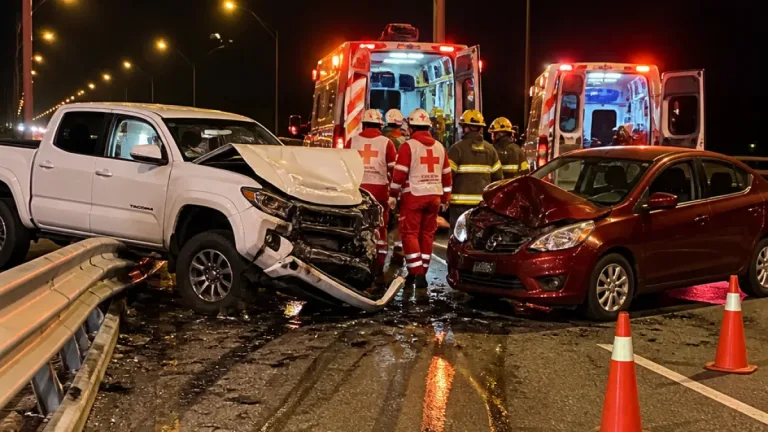 Accidente frontal en puente: lecciones para Cardenas sobre seguridad vial y respuesta de emergencia