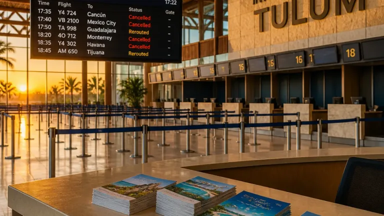 Aeroméxico suspende operaciones en Tulum; impacto en conectividad y turismo