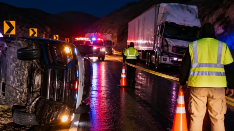 Agente de la FGR muere tras embestida de tractocamión durante persecución en la 54
