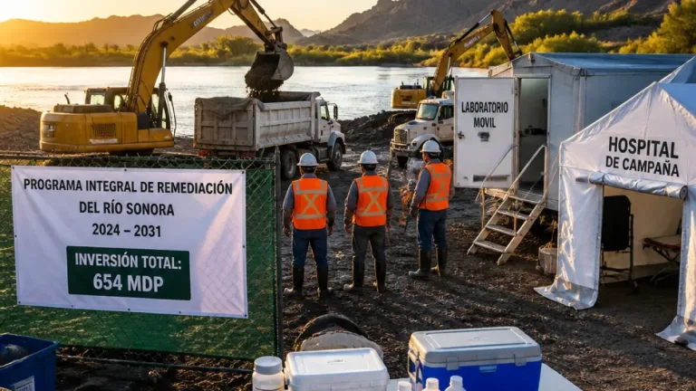 Arranca remediación histórica de la Cuenca del Río Sonora con 654 mdp y primer cronograma hasta 2026