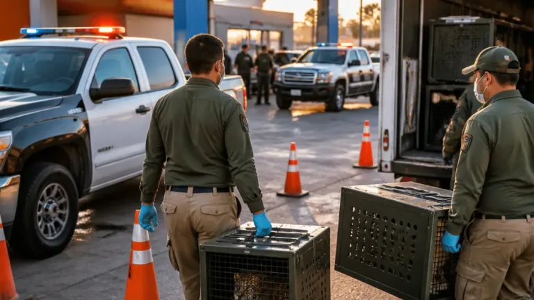 Aseguran un tigre de Bengala y un cocodrilo en un autolavado de Ciudad Juárez