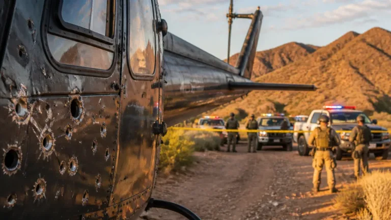 Ataque a helicóptero en Chihuahua deja a un policía herido; autoridades mantienen operativo