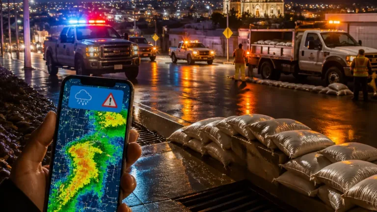 Autoridades alertan por pronóstico de lluvias esta noche en varias regiones de Chihuahua