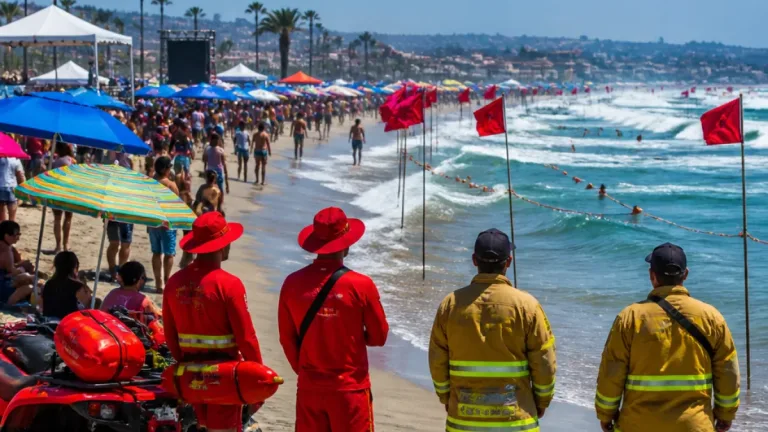 Autoridades piden precaución en Playas de Rosarito por oleaje y corrientes durante Baja Beach Fest