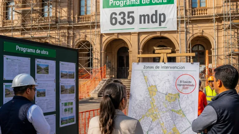 Ayuntamiento de San Luis Potosí anuncia obra pública por 635 mdp y pospone El Saucito hasta 2027