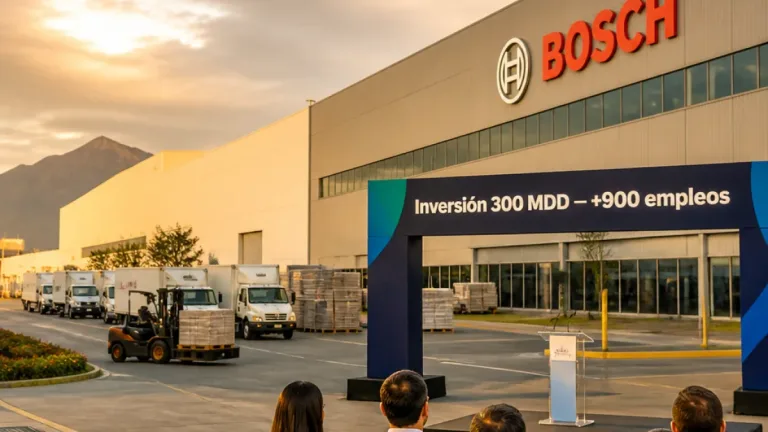 Bosch invierte 300 mdd en Nuevo León y promete cadena de proveeduría por 3 mil mdd