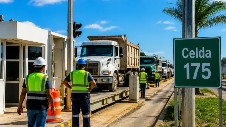 Cancun agiliza disposición de basura con báscula de 80 toneladas en el CIPRES