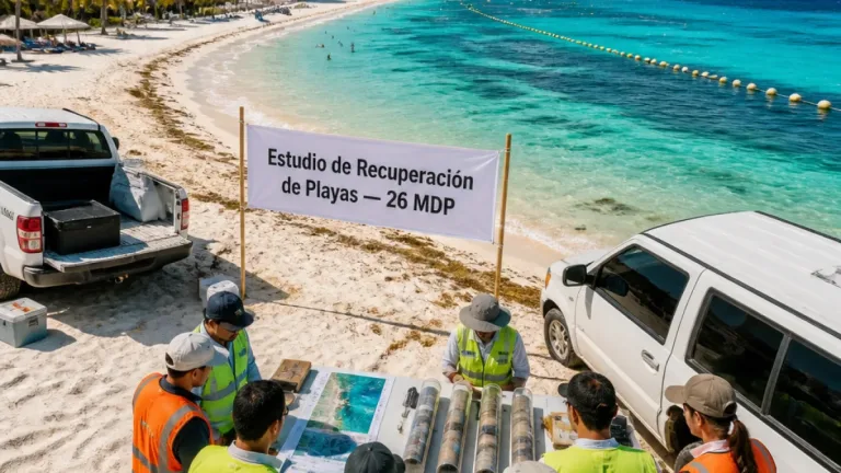Cancun destina 26 millones para estudio técnico que buscará recuperar sus playas