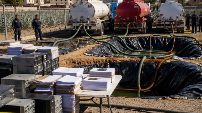 Cateo en Huejotzingo deja asegurados 800 mil litros de hidrocarburo y tres tractocamiones