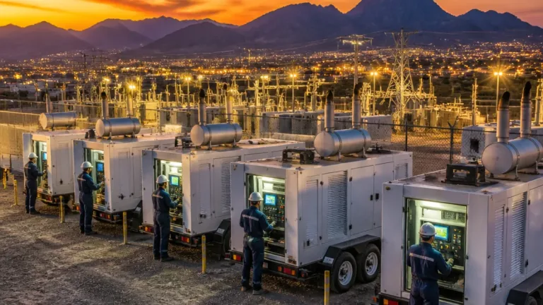 CFE suma 128 MW con cinco turbogás móviles para reforzar la red en Baja California Sur