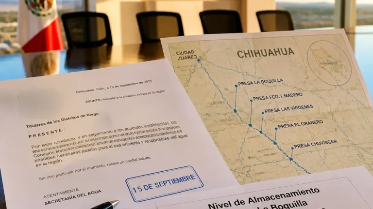 Chihuahua pide a la Presidencia coordinación en seguridad y revisión de presas durante visita a Juárez
