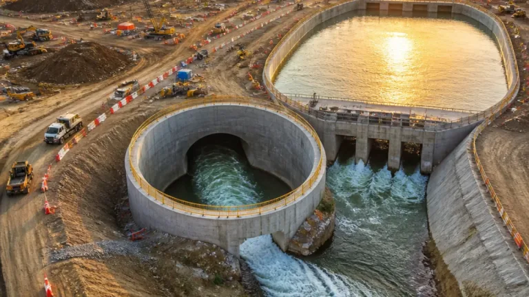 Chimalhuacán: entran en operación túnel y vaso regulador que reducen riesgo de inundaciones