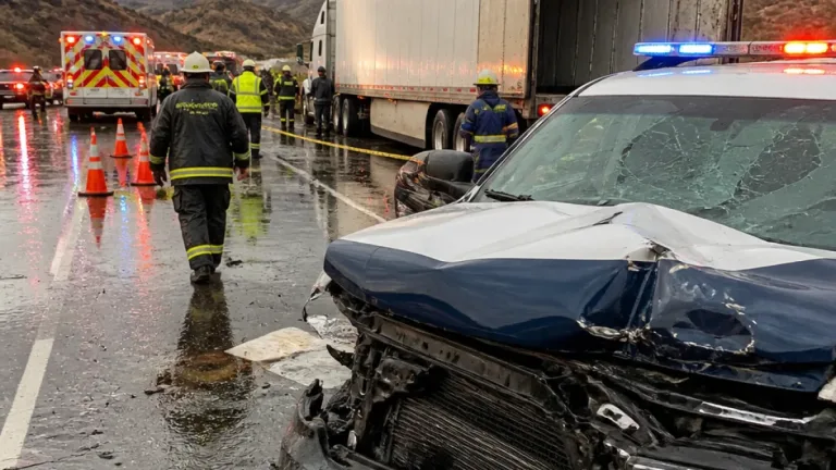 Choque en la carretera Tecate–Mexicali deja dos policías de la FESC gravemente heridos