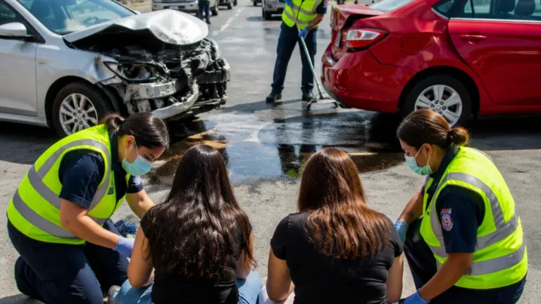 Choque por alcance en Corredor Colosio deja dos mujeres con lesiones menores
